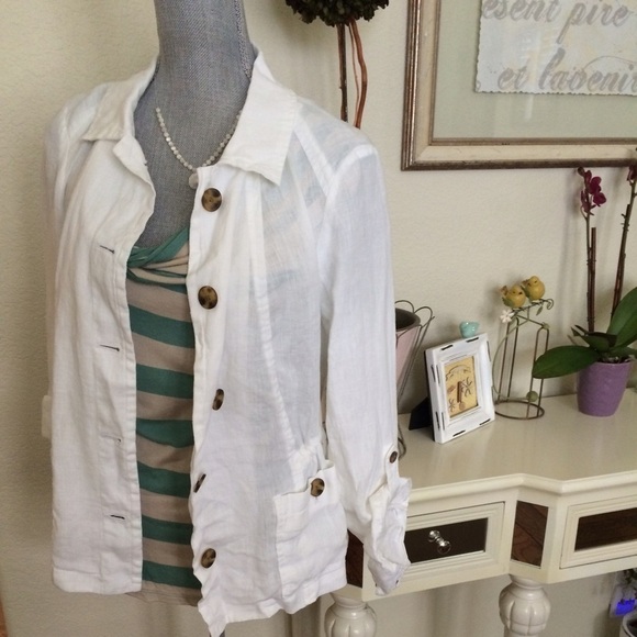 New - Cold Watercreek linen jacket - Picture 1 of 4